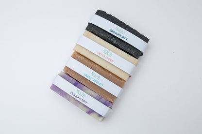 Mini Soap Sample Pack – 4 Vegan Handmade Cold Process Soaps | Travel Size Bars